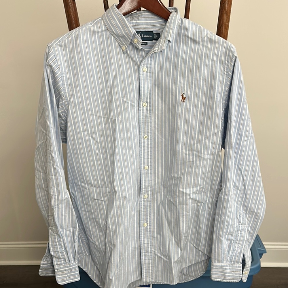 Ralph Lauren Blue Striped Shirt